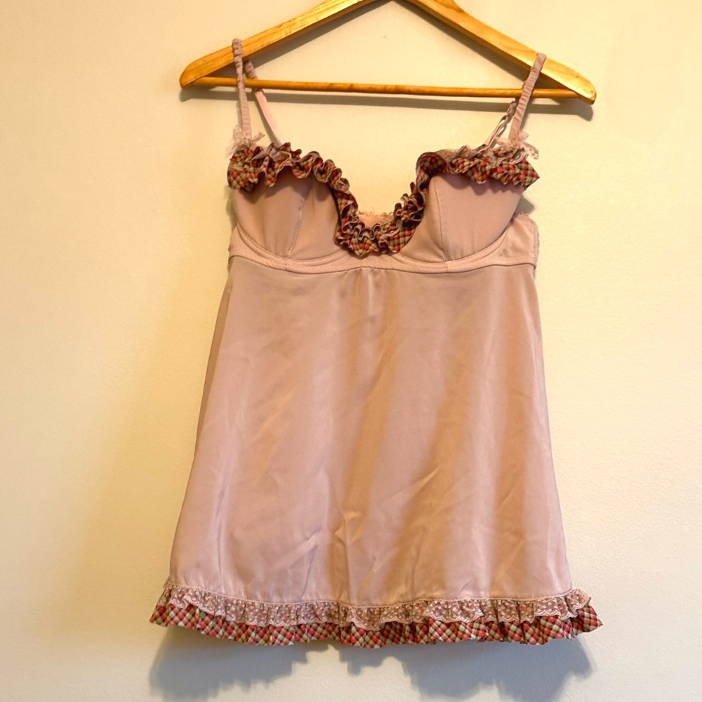 Victoria's Secret Pink Ruffled Chemise